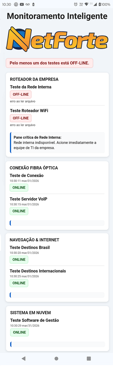 Configuração BGP do satélite Clarity